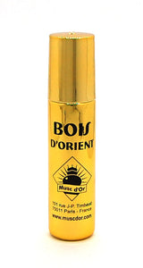 Parfum concentré sans alcool Musc d'Or "Bois d'Orient" (8 ml de luxe) - Pour hommes