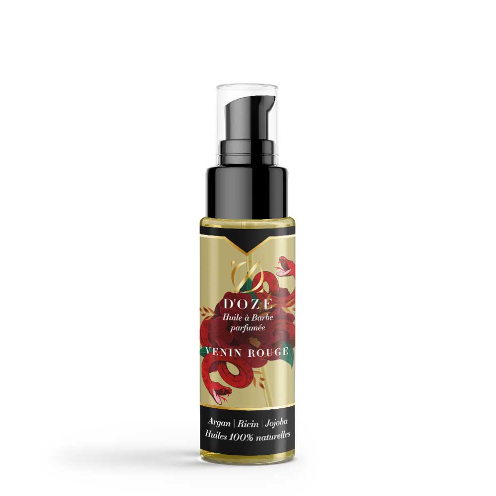 HUILE PARFUMÉE pour BARBE Venin rouge