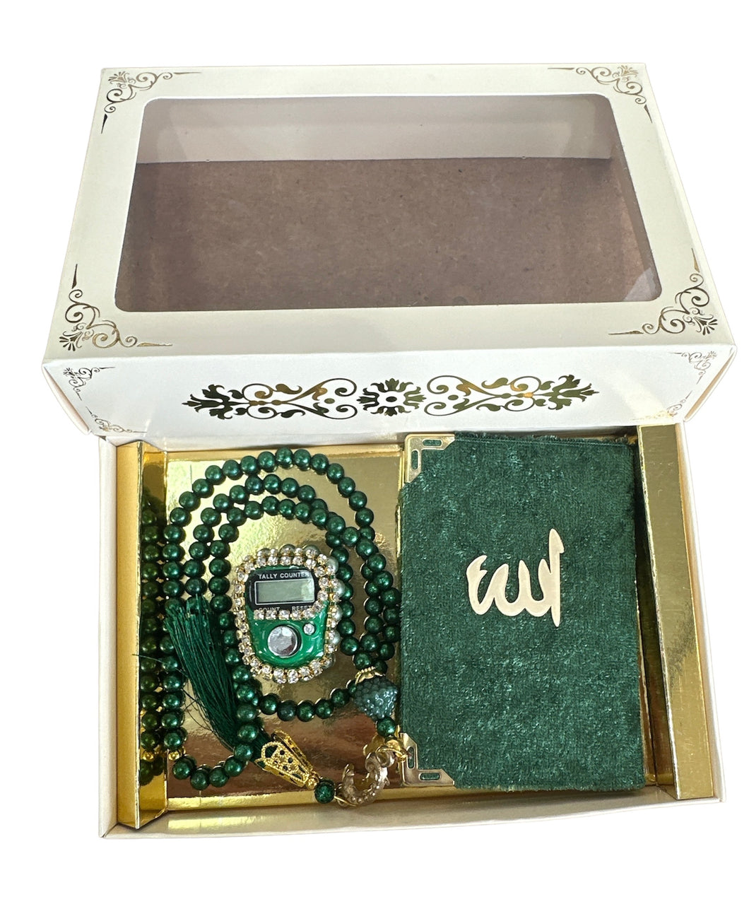 Coffret cadeau vert