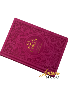 le Noble Coran phonétique rose contour doré