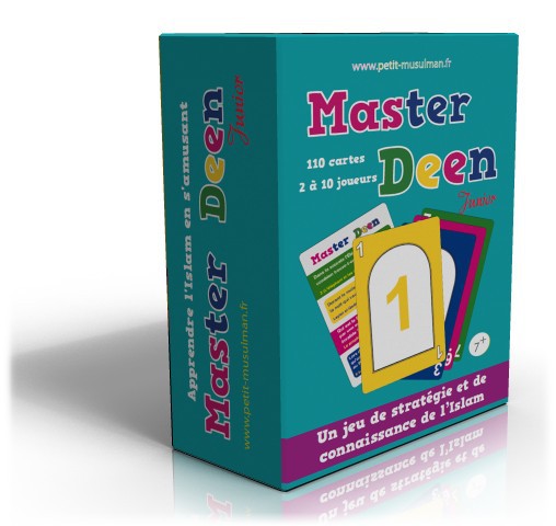 Master Deen Junior : Jeu de stratégie et de connaissance de l'Islam 110 cartes - à partir de 7 ans