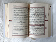 Charger l&#39;image dans la galerie, Le Noble Coran bilingue français/arabe avec index des sourates sur le côté - Edition de luxe couverture cartonnée en cuir couleur Blanc doré
