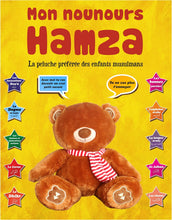 Charger l&#39;image dans la galerie, Mon Nounours Hamza : La peluche préférée des enfants musulmans - Version sans les yeux (Très grande peluche)

