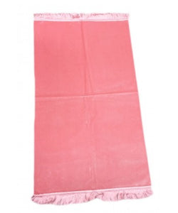 Tapis de Prière uni Enfant rose - En Velours -74 x 48 cm