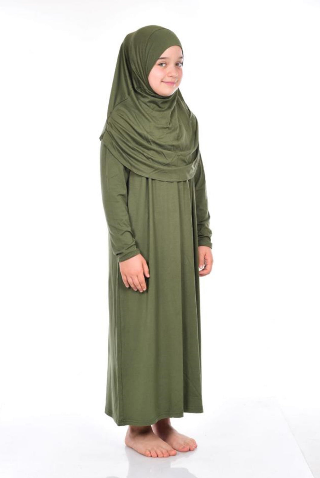 Robe de prière avec hijab integrer pour enfant
