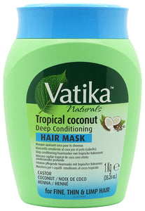 Vatika Naturals Masque capillaire revitalisant en profondeur à la noix de coco tropicale 1kg