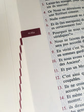 Charger l&#39;image dans la galerie, Le Noble Coran bilingue français/arabe - Edition de luxe couverture cartonnée en cuir couleur Noir et index des sourates
