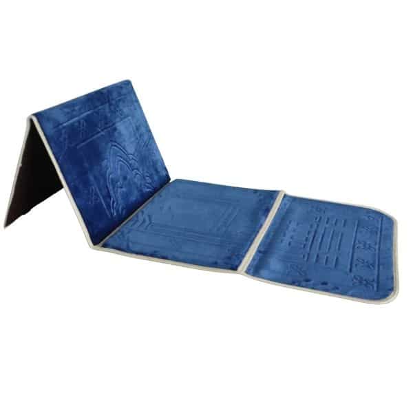 Tapis de prière pliable ultra confortable avec adossoir intégré (dossier - chaise - support pour le dos pour s'adosser)