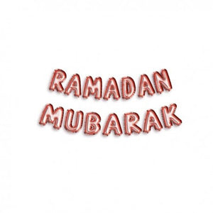 Pack de ballons Ramadan Mubarak Gold
