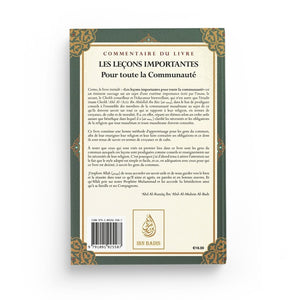 Commentaire Du Livre Les Leçons Importantes Pour Toute La Communauté, D'Ibn Baz, Commenté Par Abd Ar-Razzaq Al-BADR - Ibn Badis