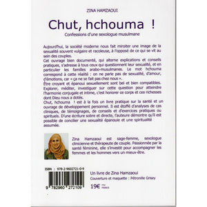 CHUT, HCHOUMA ! CONFESSIONS D’UNE SEXOLOGUE MUSULMANE - ZINA HAMZAOUI