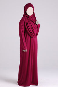 Robe de prière avec hijab integrer pour enfant
