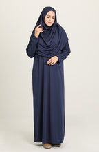 Charger l&#39;image dans la galerie, Robe de prière avec Hijab intégrer en Soie de Médine
