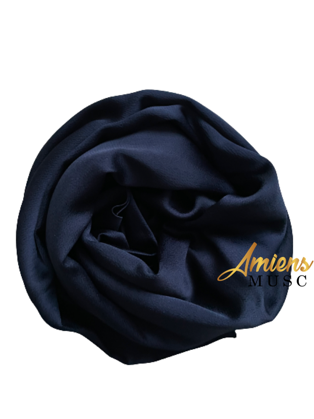 Hijab satiné bleu