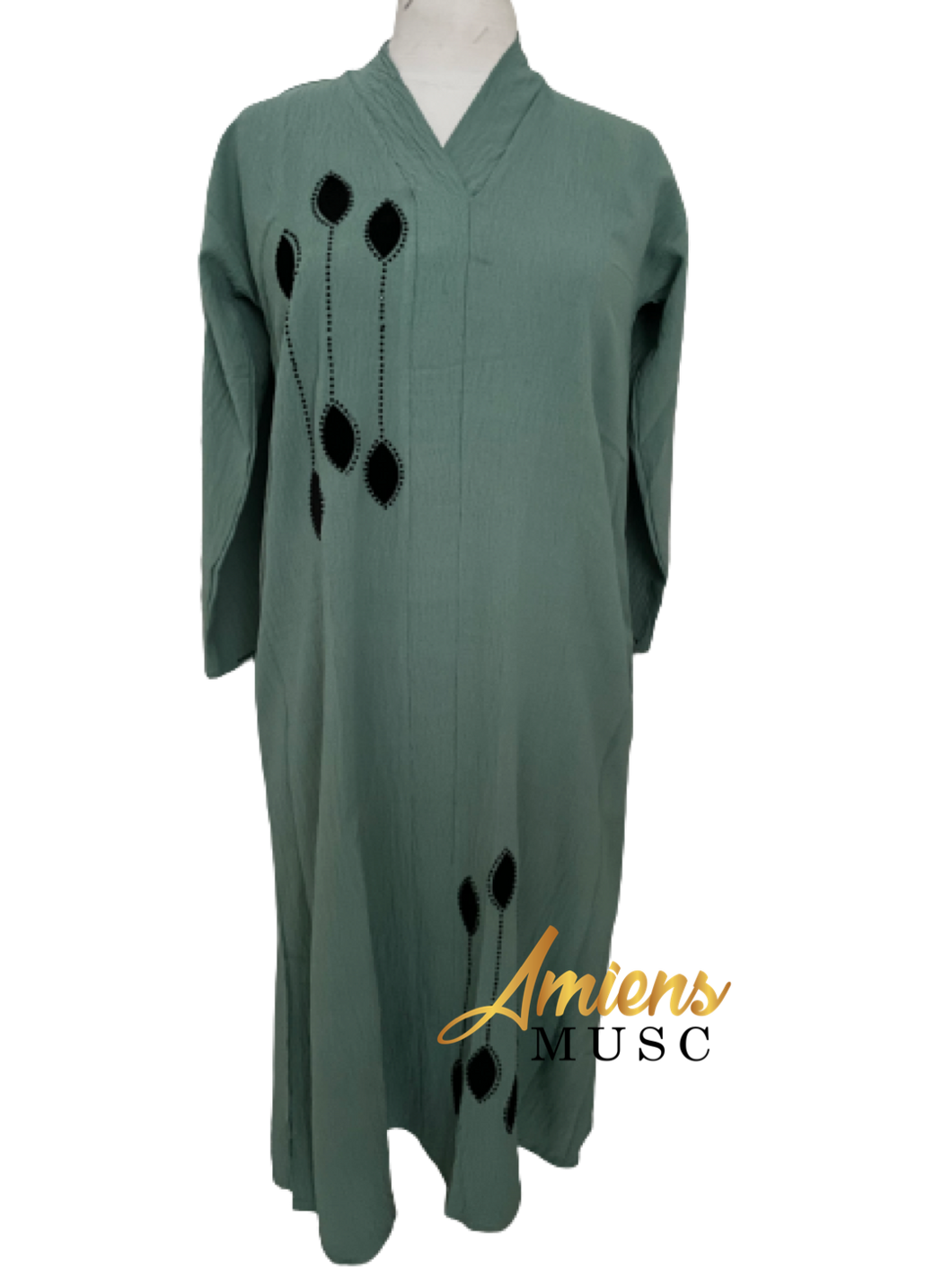 Abaya fille verte