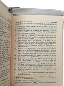 Le Noble Coran en français - La traduction des sens en langue française (Fermeture zip) - Couleur noir