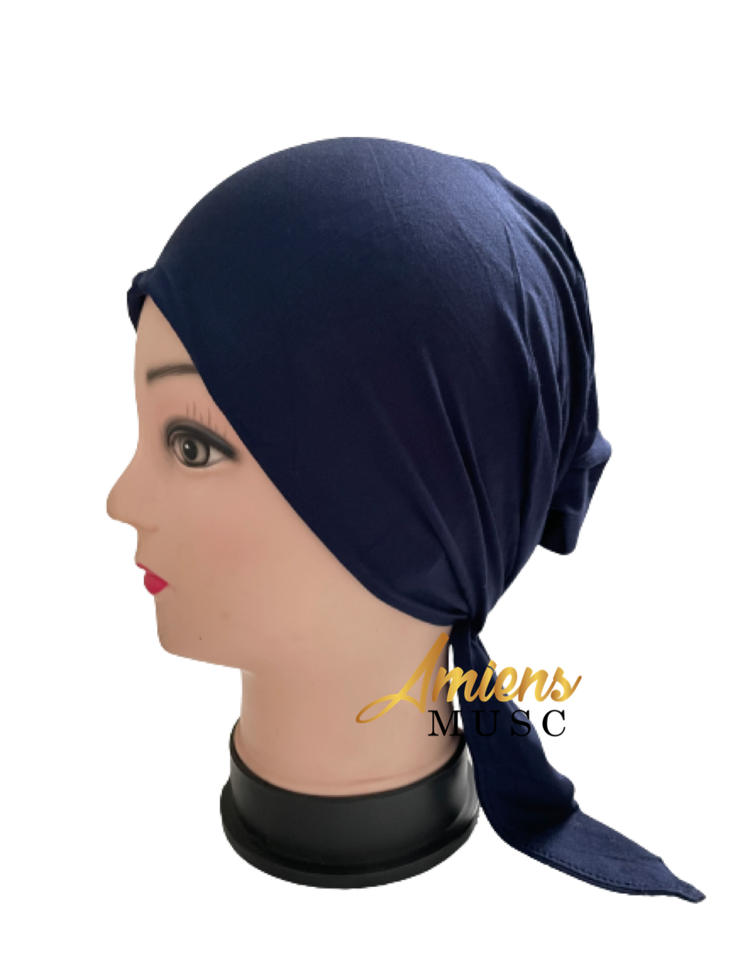Bonnet sous hijab bleu marine