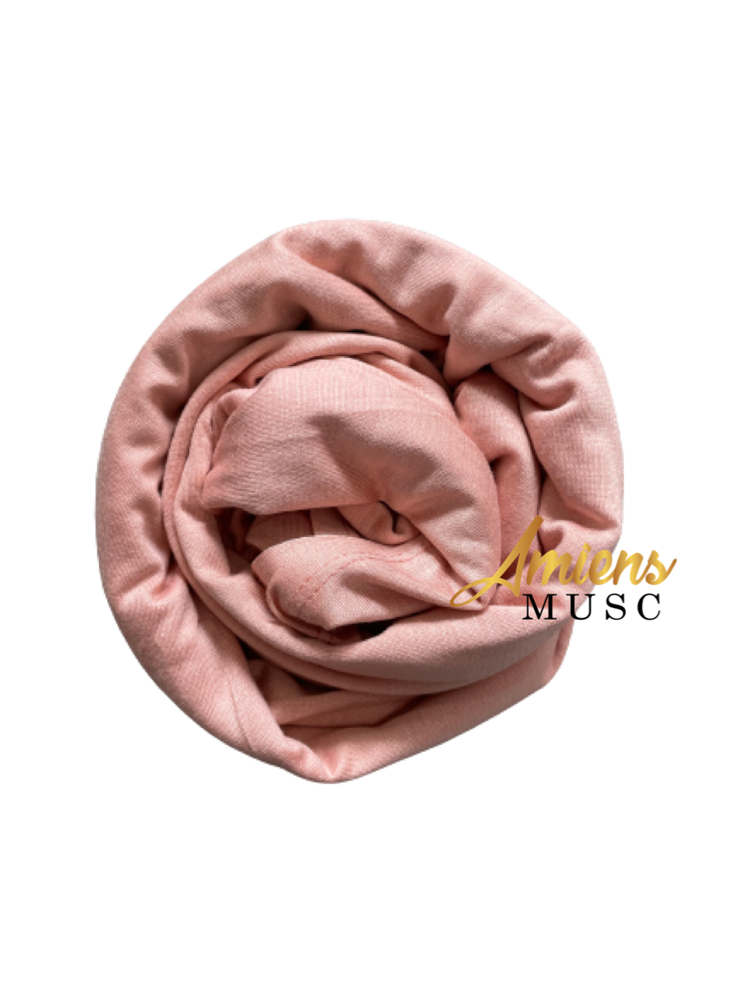 Hijab jersey rose pâle
