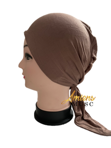 Bonnet sous hijab Taupe fonce