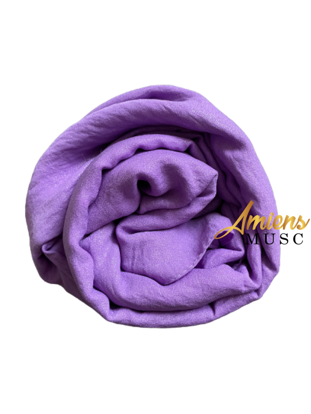 Hijab jazz pailleté violet clair