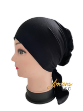 Charger l&#39;image dans la galerie, Bonnet sous hijab Noir
