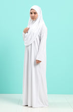 Charger l&#39;image dans la galerie, Robe de prière avec hijab integrer pour enfant
