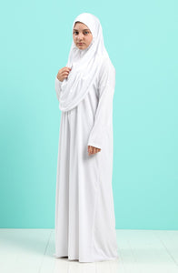 Robe de prière avec hijab integrer pour enfant