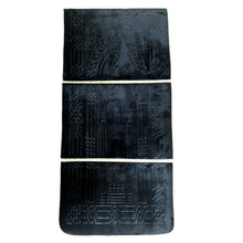 Charger l&#39;image dans la galerie, Tapis de prière noir pliable ultra confortable avec adossoir intégré (dossier - chaise - support pour le dos pour s&#39;adosser)
