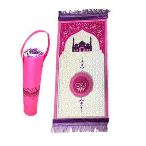 Tapis de prière Enfant rose